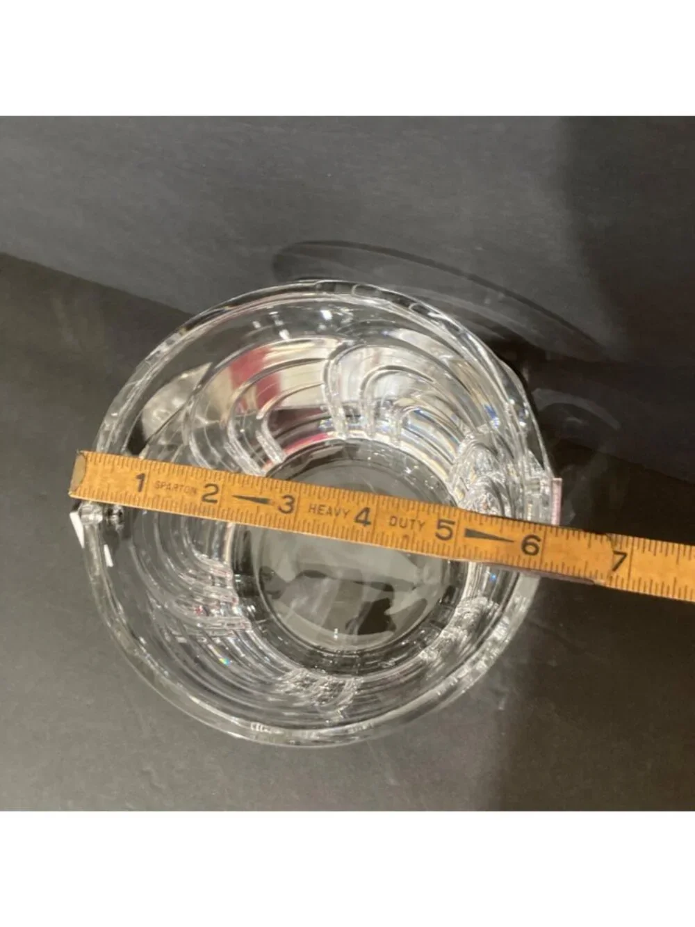 Rogaska Gallia Heavy Cut Crystal Modernist Ice Bucket Maestro Collection